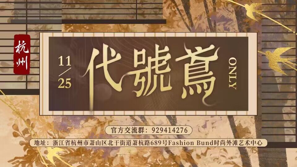 杭州11.25代号鸢only